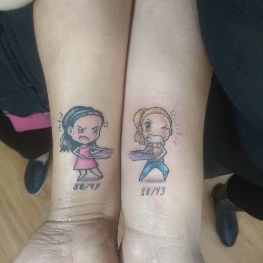 Cool Sister Siblings Tattoo Ideas -josaphextattoo