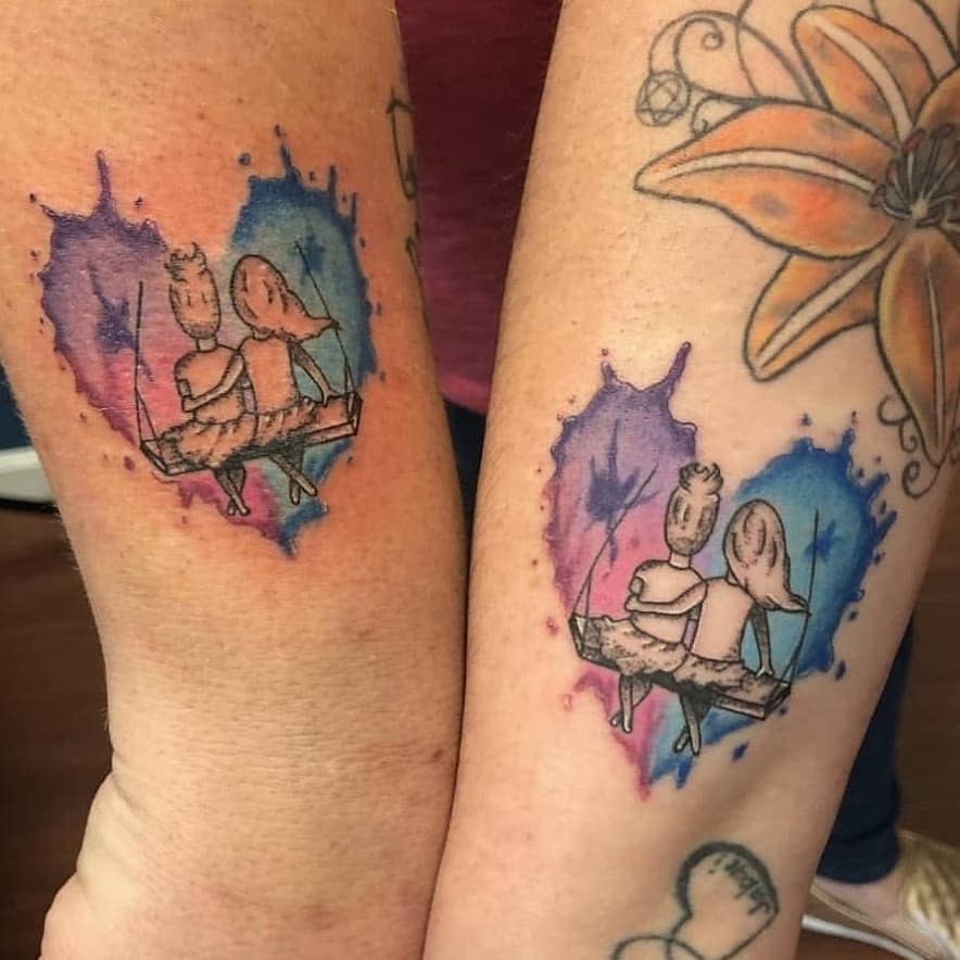 Cool Sister Siblings Tattoo Ideas -mr.inkwells