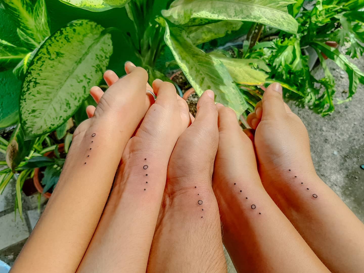 Dots Sister Siblings Tattoo Ideas -vernzvernz