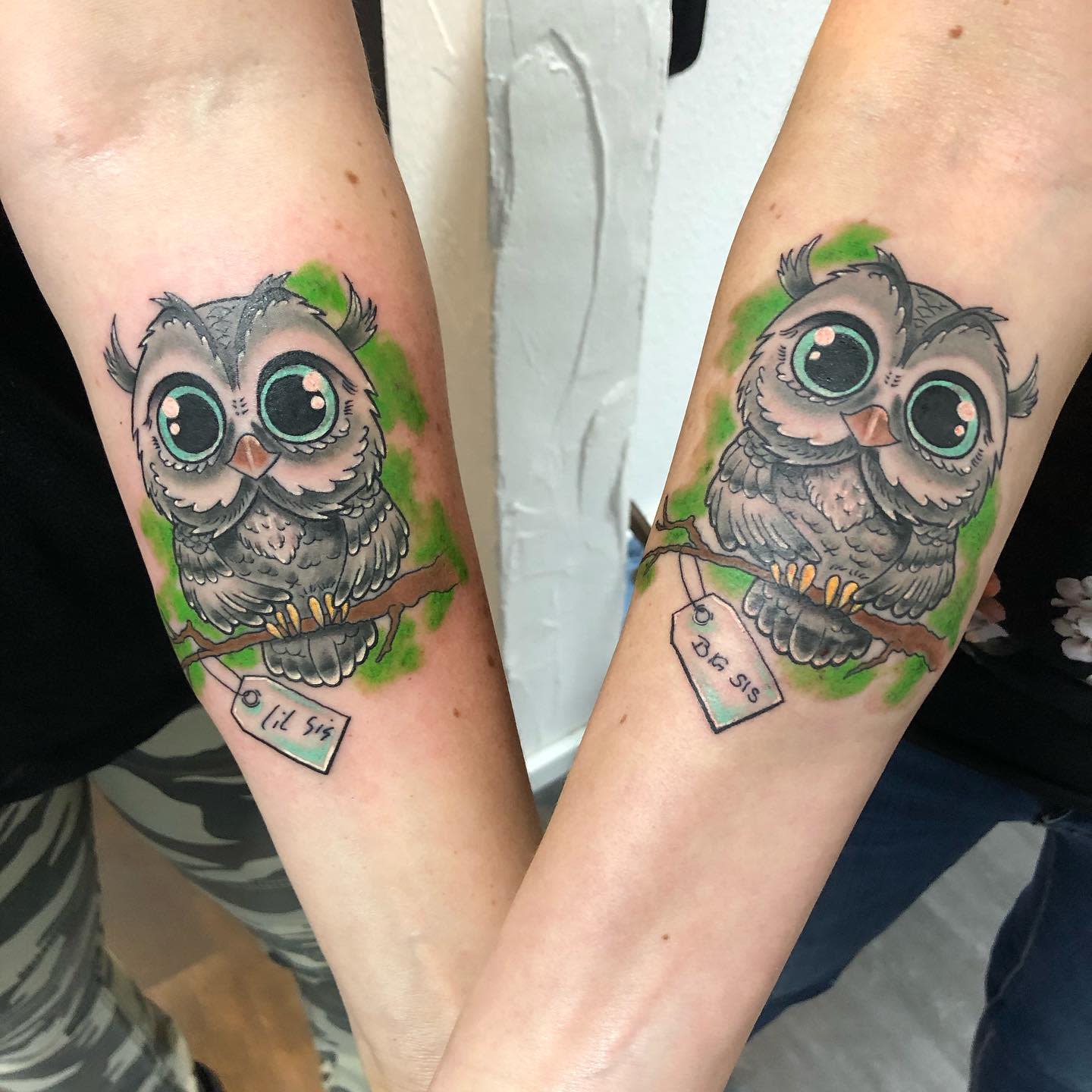 Matching Sister Siblings Tattoo Ideas -liquid_ink_tattoo