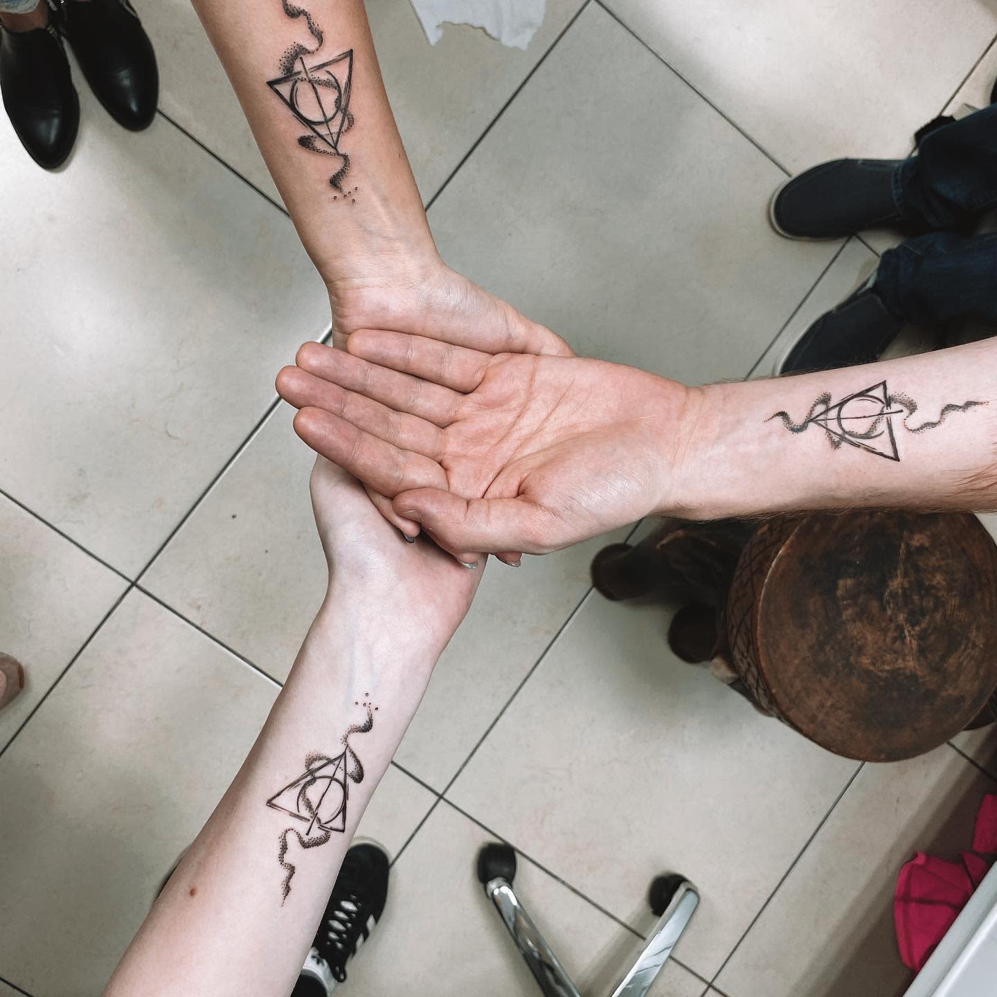 Three Sister Siblings Tattoo Ideas -mayatoister