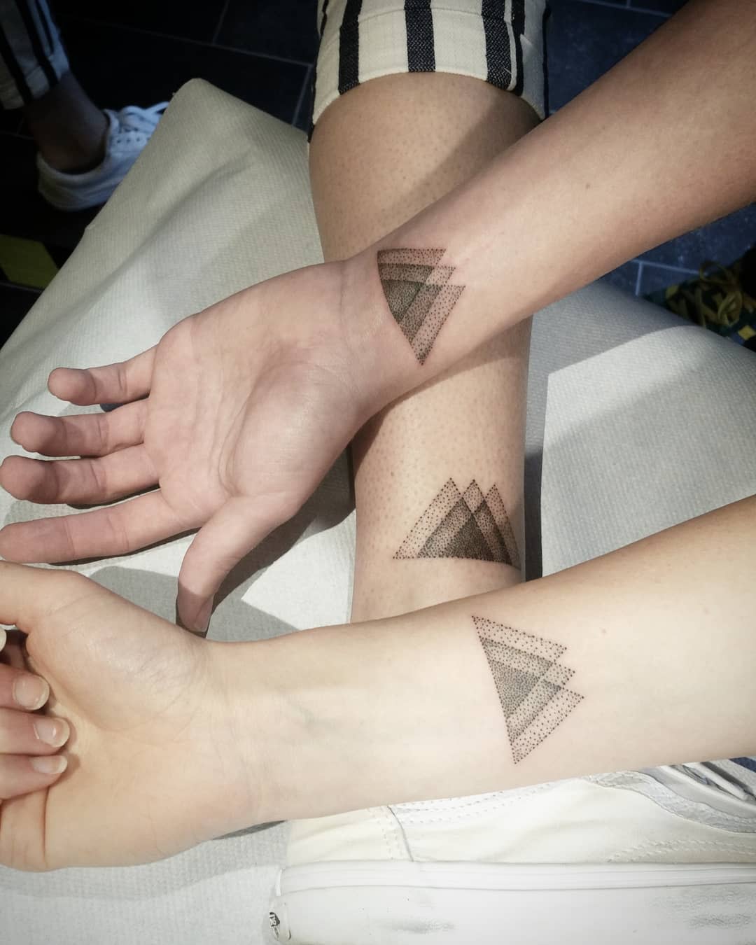 Triangle Sister Siblings Tattoo Ideas -tine.stechmuecke