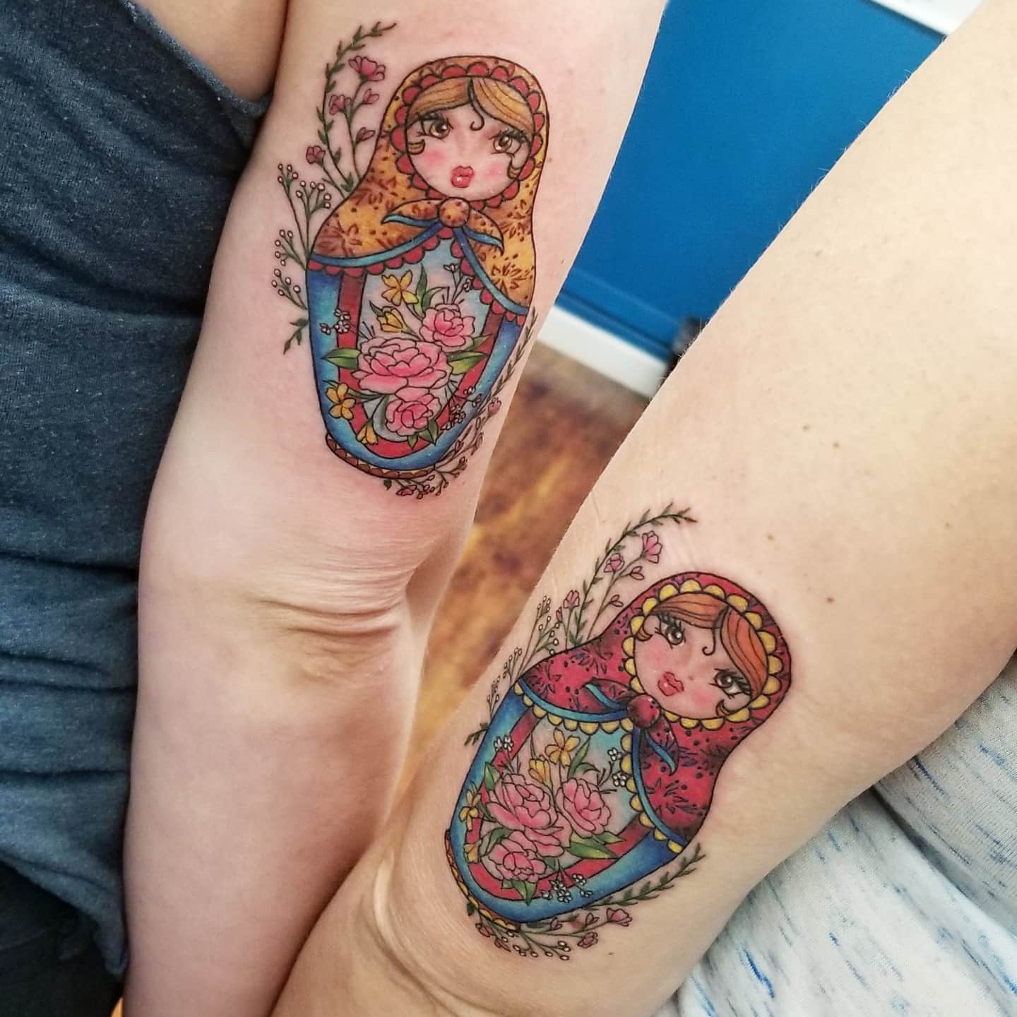 Unique Sister Siblings Tattoo Ideas -arynfoxart