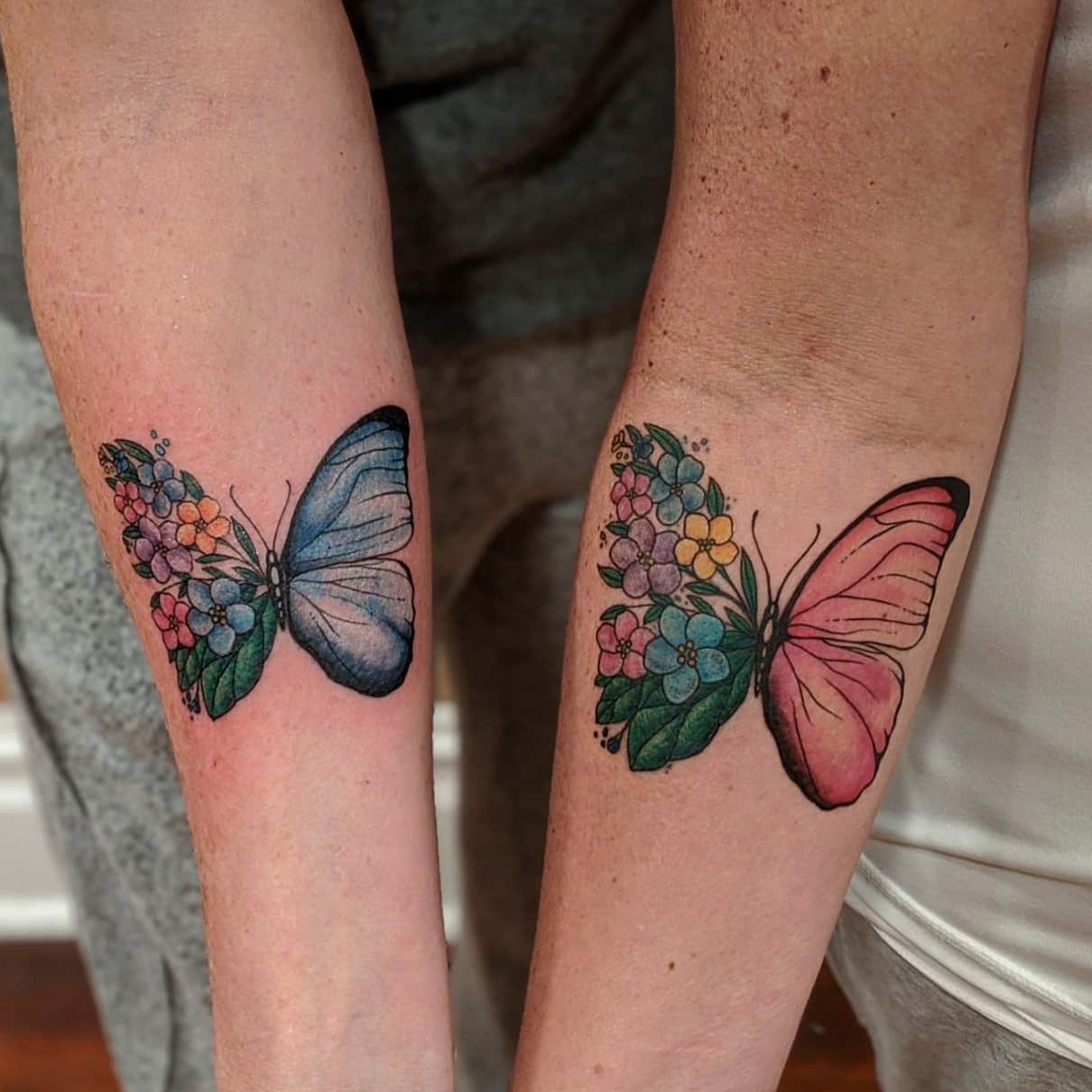 Unique Sister Siblings Tattoo Ideas -unicornie_love