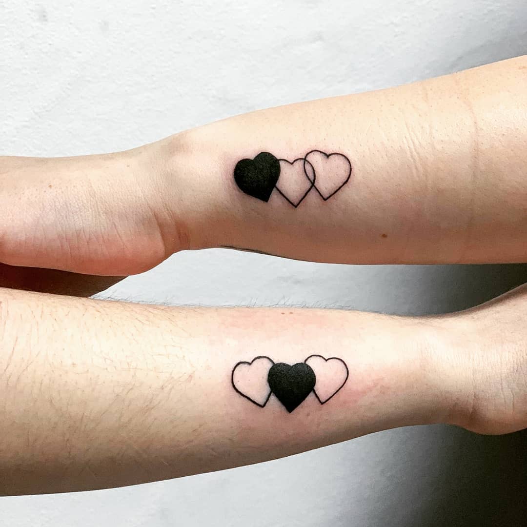 Buy Sister Hearts Temporary Tattoo  Matching Tattoos  Bff Tattoo Online  in India  Etsy