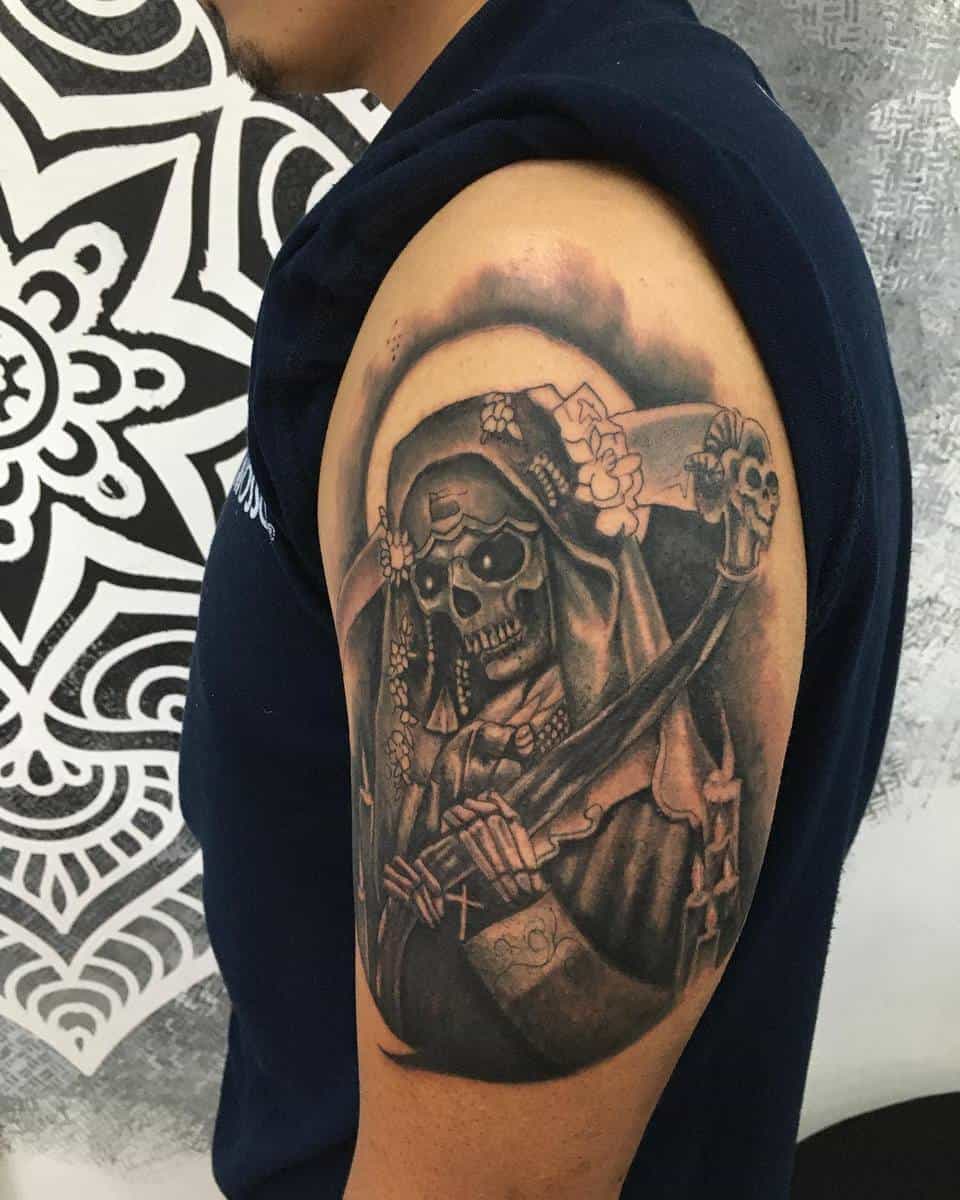 Significado Santa Muerte Tattoo -tattoosbyxacur