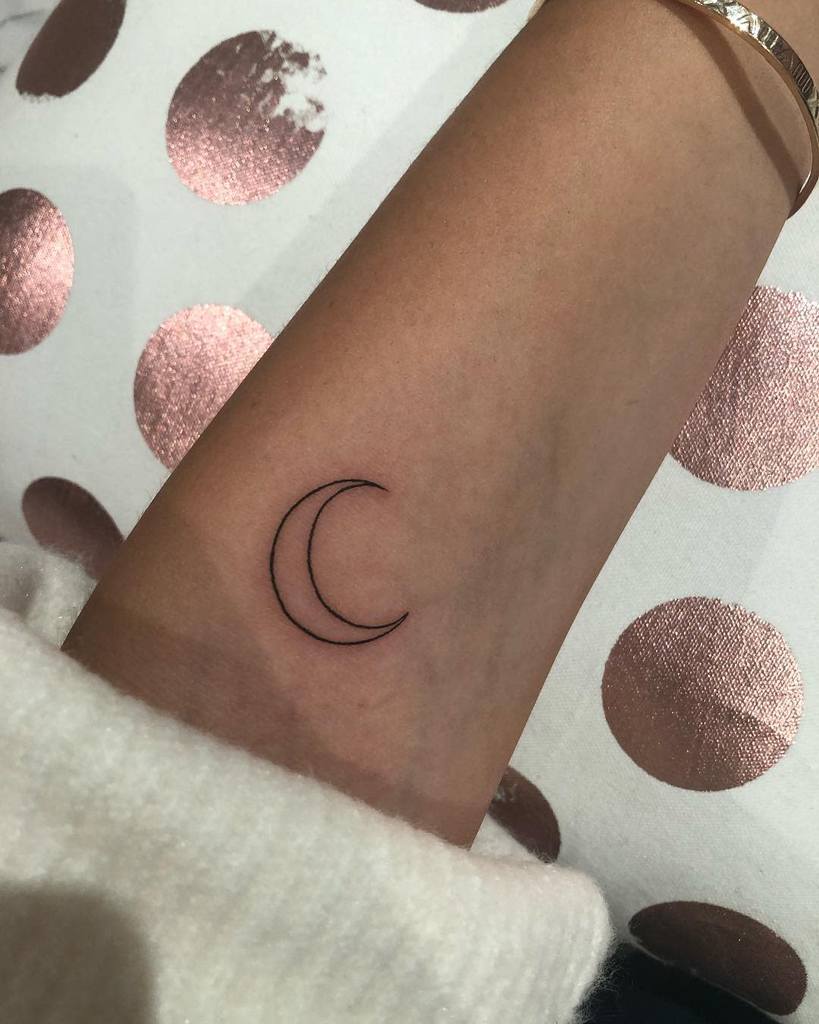 Simple Crescent Moon Tattoo bree_alexandraa