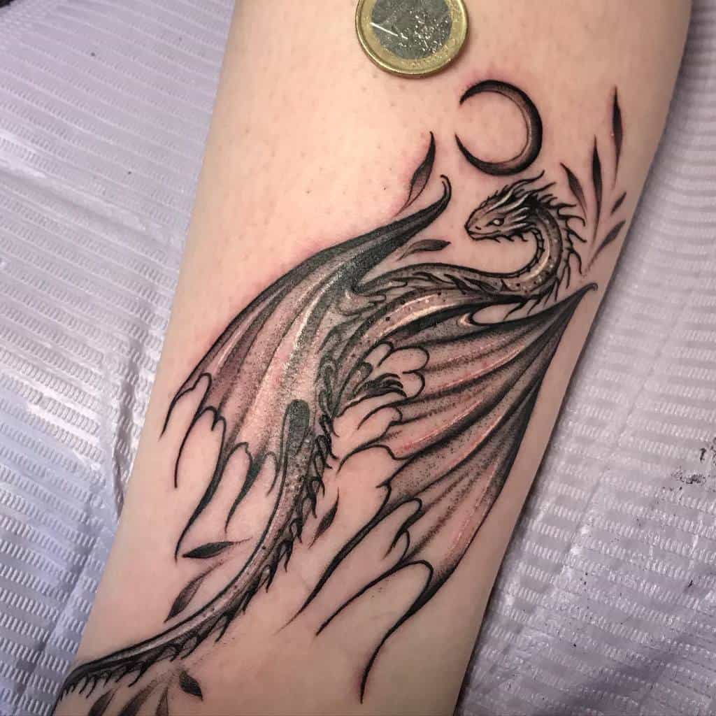 Simple Dragon Tattoo for Men regys_tattoos