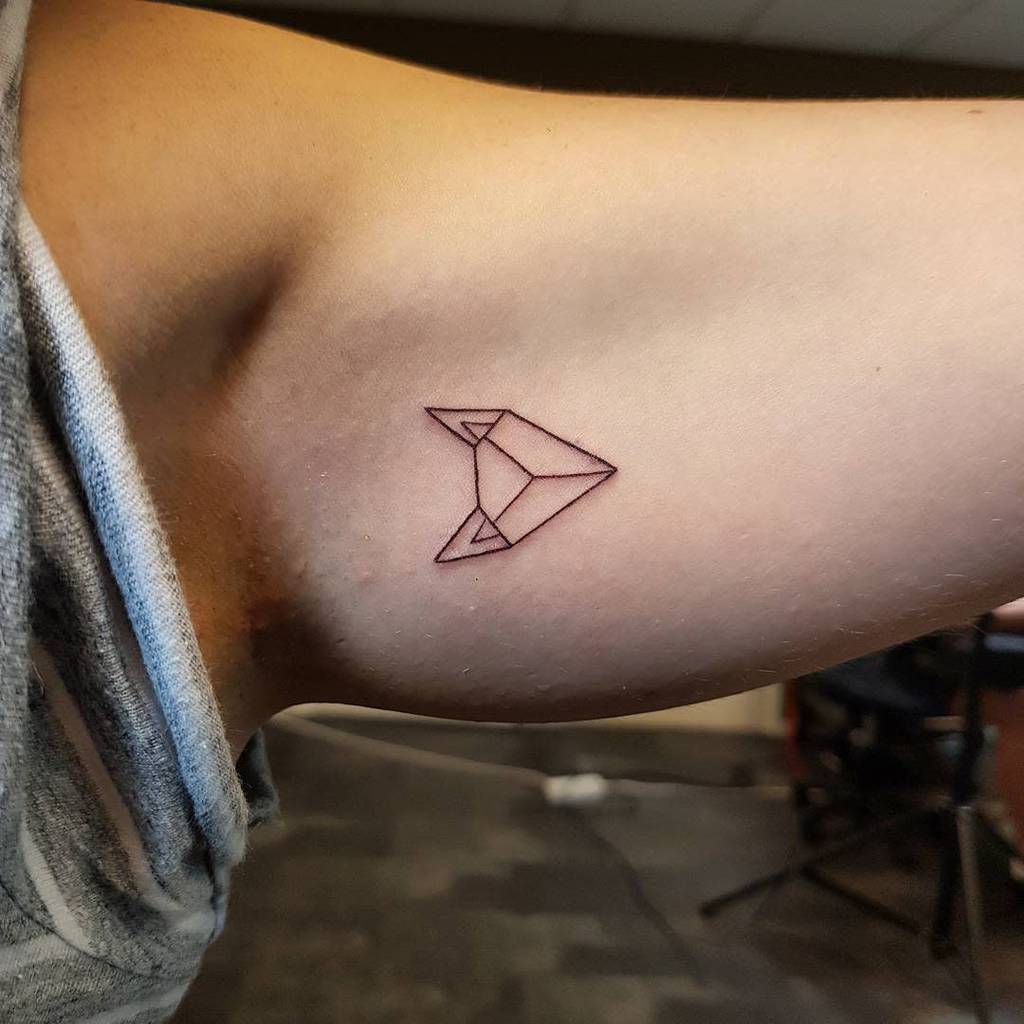 Simple Geometric Fox Tattoo tattoobybobby