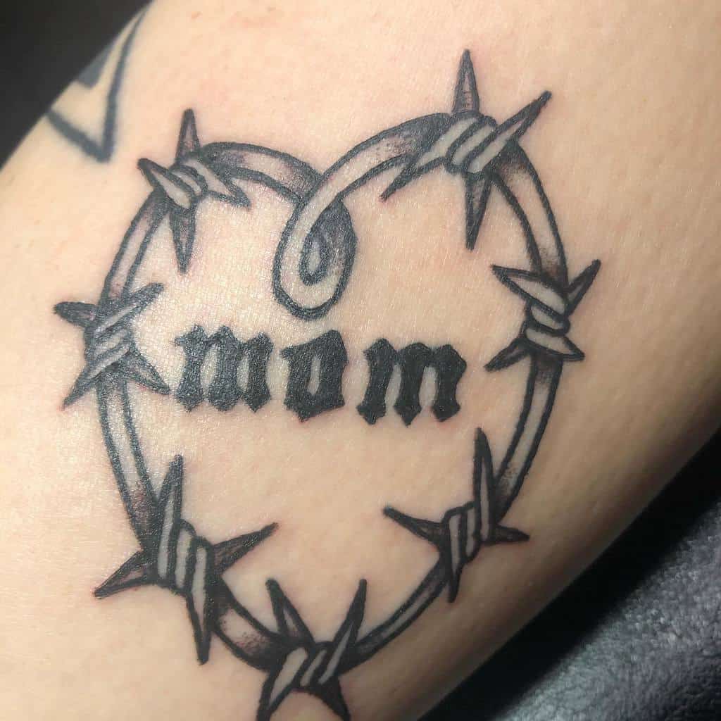 Simple Mom Heart Tattoo dumb.luck.tattoo