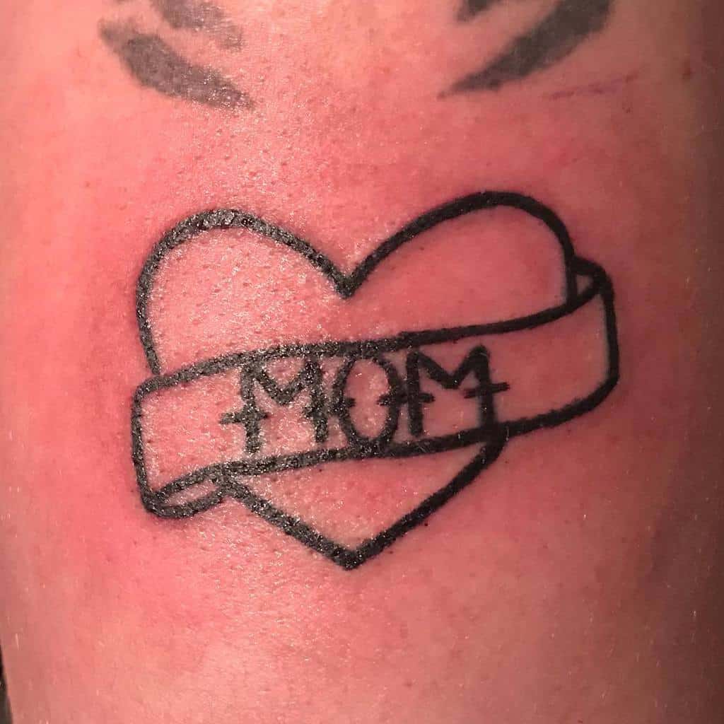 Simple Mom Heart Tattoo tattoosbylucyx