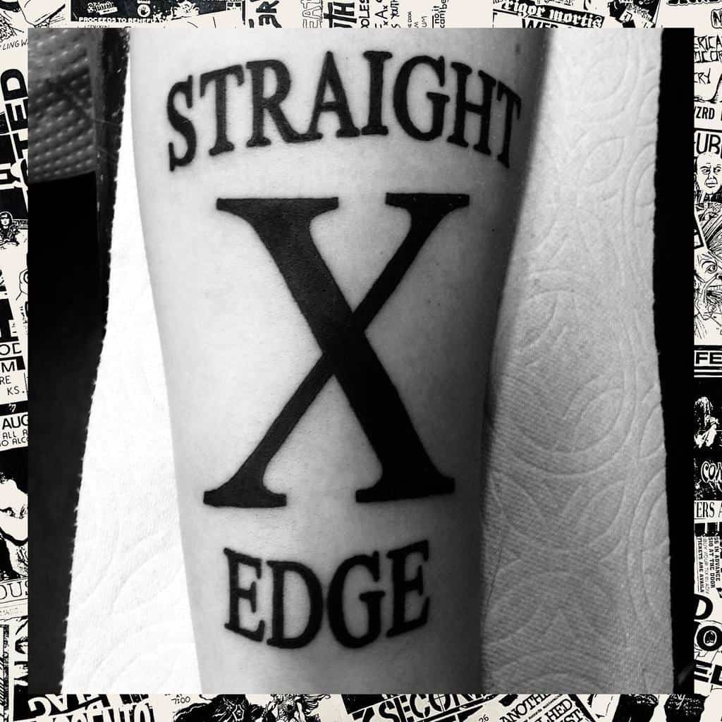 Simple Straight Edge Tattoo Gordo Onetruth