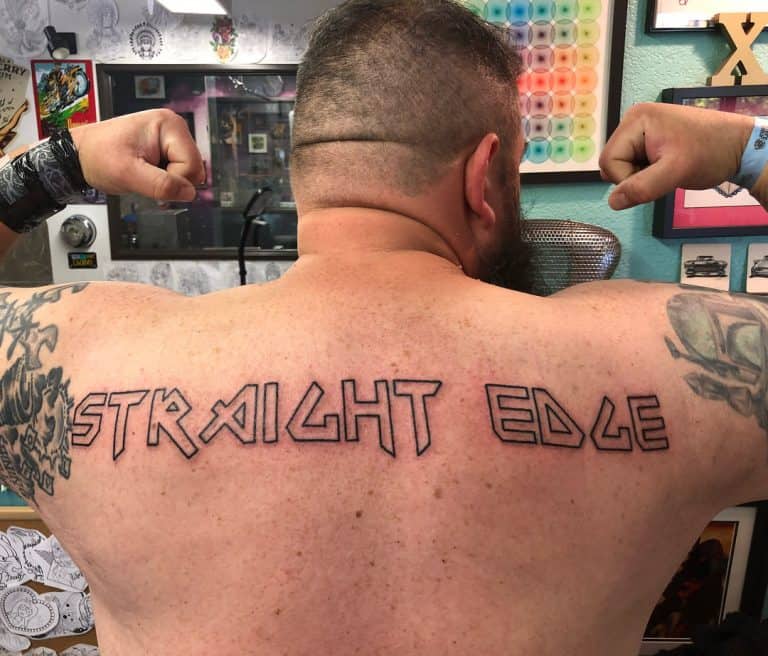 69 Cool Straight Edge Tattoo Ideas [2024 Inspiration Guide]