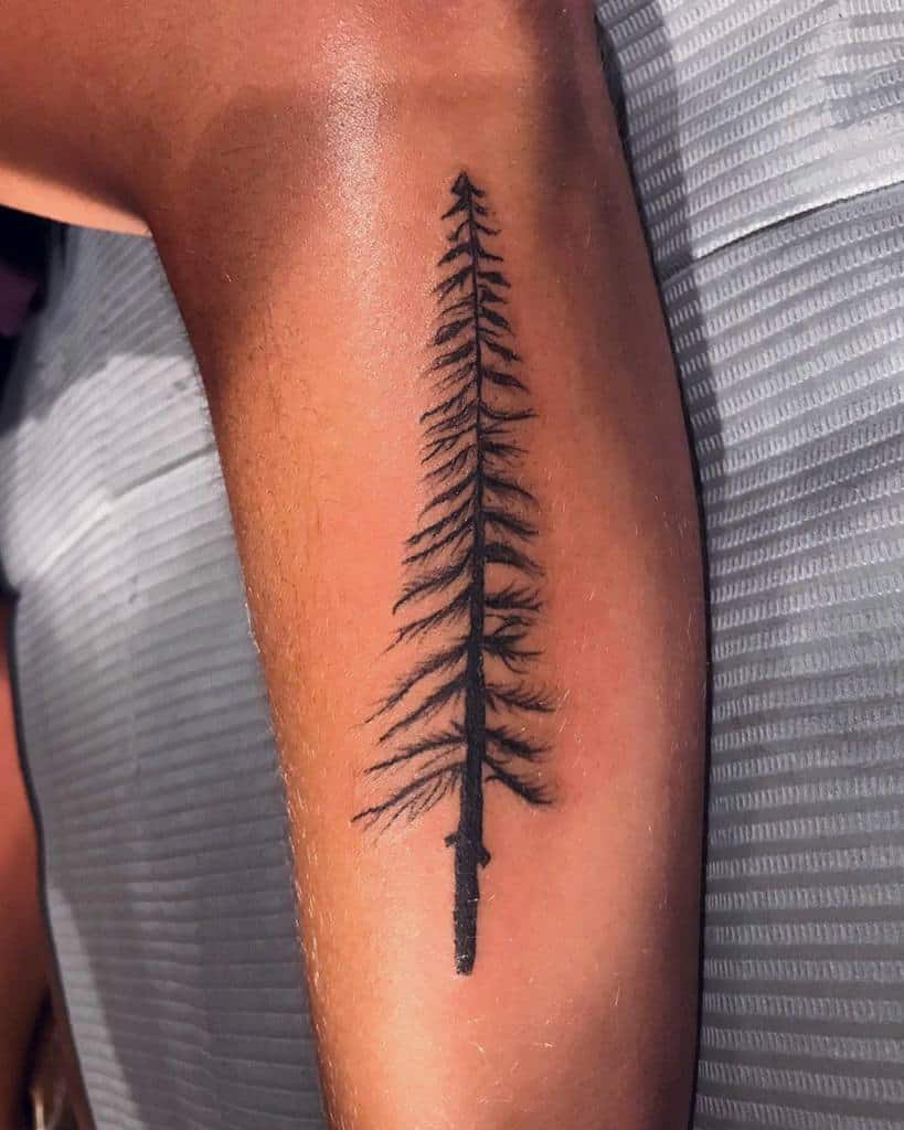 Simple Tree Silhouette Tattoo lolatattoos