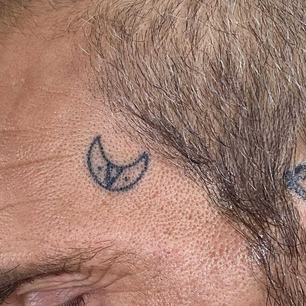Simple Tribal Face Tattoo phoeninkstattoos