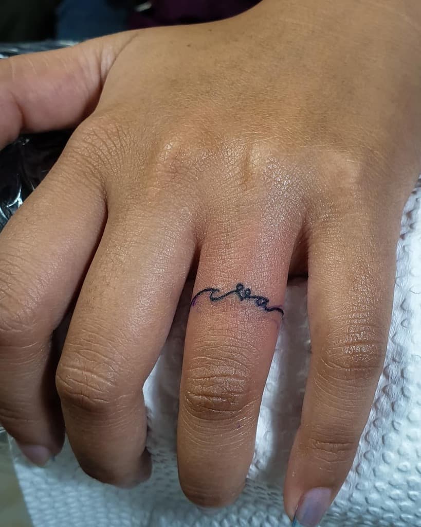 Simple Ring Tattoo Donvitotattoo