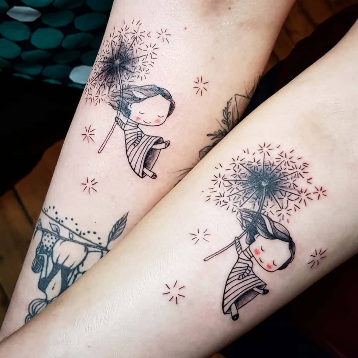 Sister Matching Tattoos linchikitatattoo