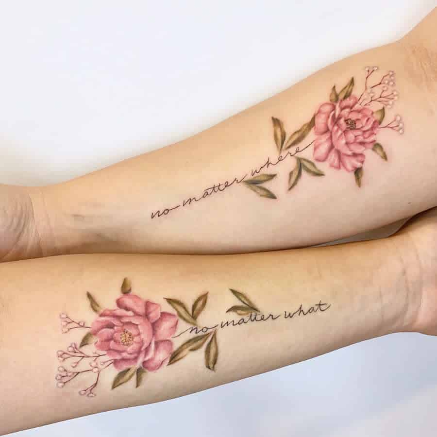 Sister Matching Tattoos mhxbones