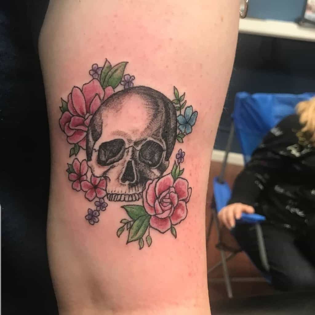 Skull Arm Tattoos for Women mr.inkwells