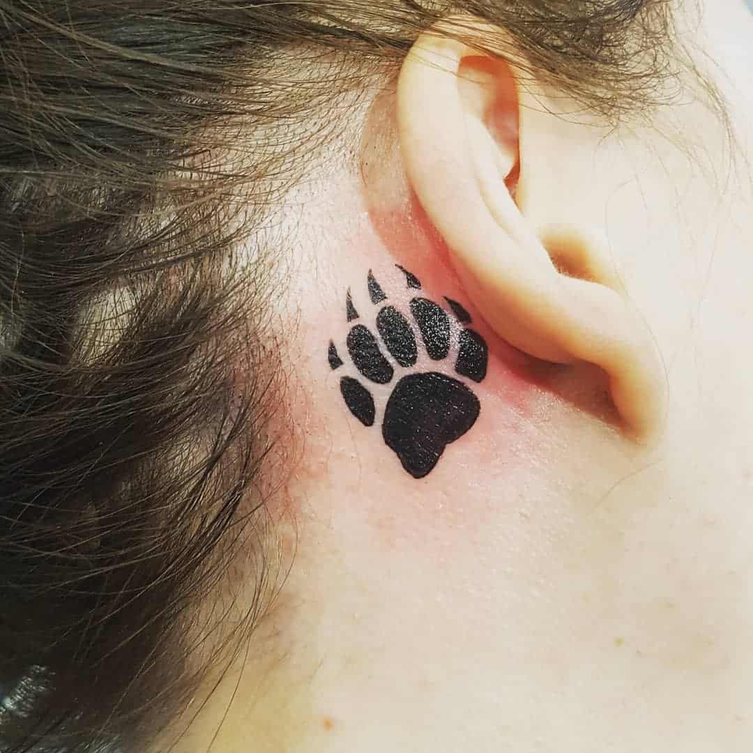 27 Cute Paw Tattoos Images