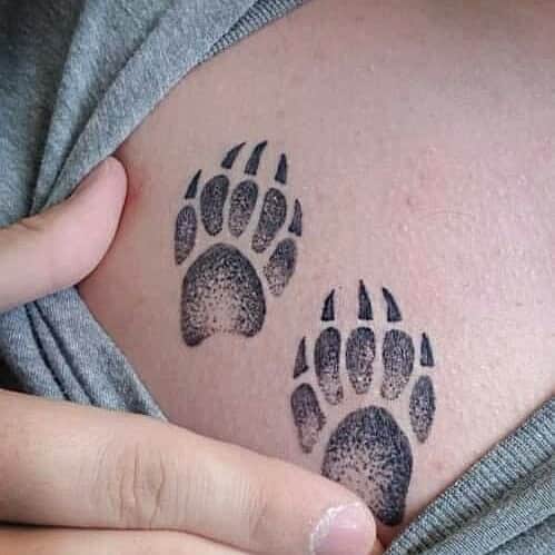 65 Cute Bear Paw Tattoo Designs  Ideas  Get Inspired