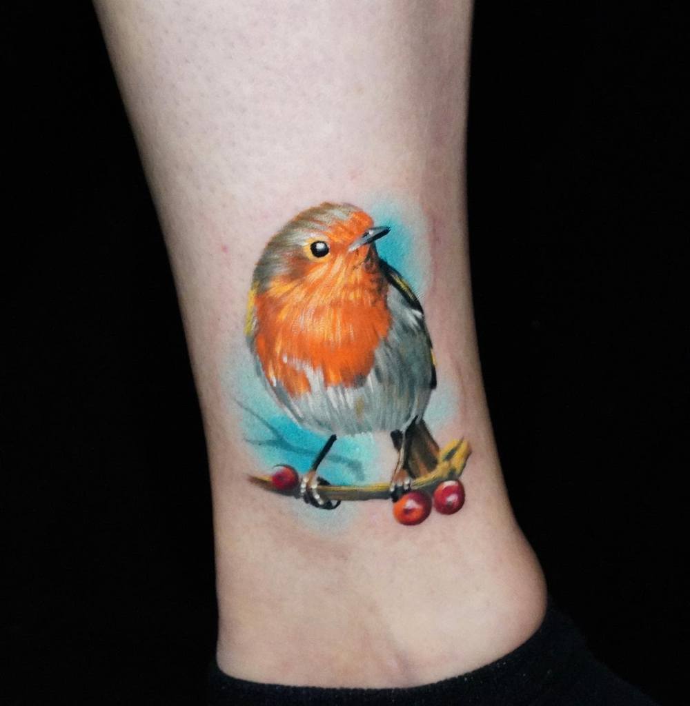 Kleine Vogel-Knöchel-Tattoos Colinwhitfieldtattoos