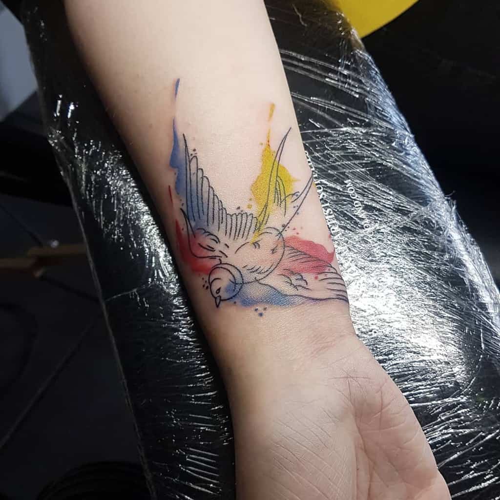 Small Bird Wrist Tattoos Theculttattoo