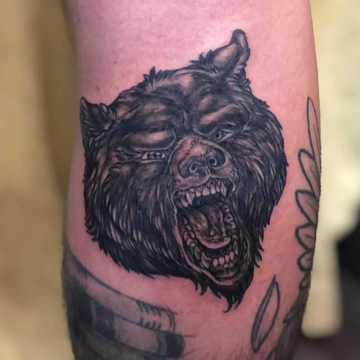 Small Black Bear Tattoo ginger.snaps86