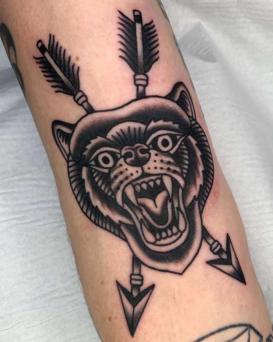 Bear by Nathan King at Thistle and Pearl Tattoo in Asheville NC  rtattoos