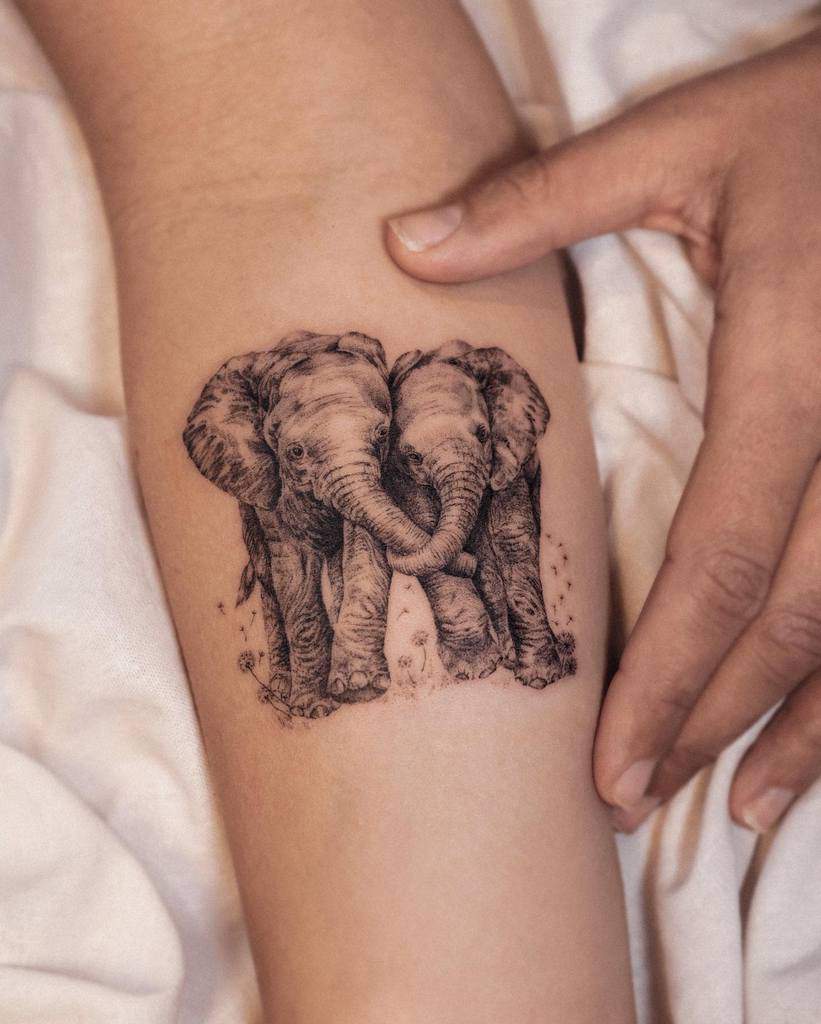 HD wallpaper: gray elephant hand tattoo, green, background, nature, animal  | Wallpaper Flare
