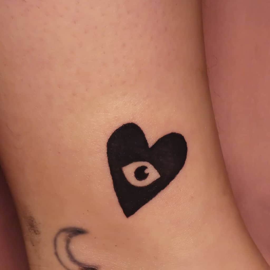 Small Black Heart Tattoo Liliaque.tattoo