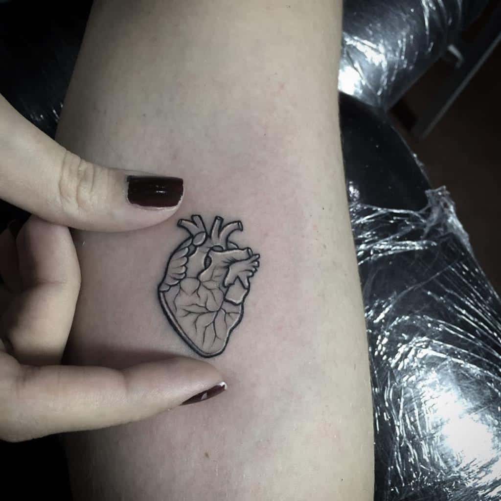 Small Black Heart Tattoo Riotinktattooparlourvzla