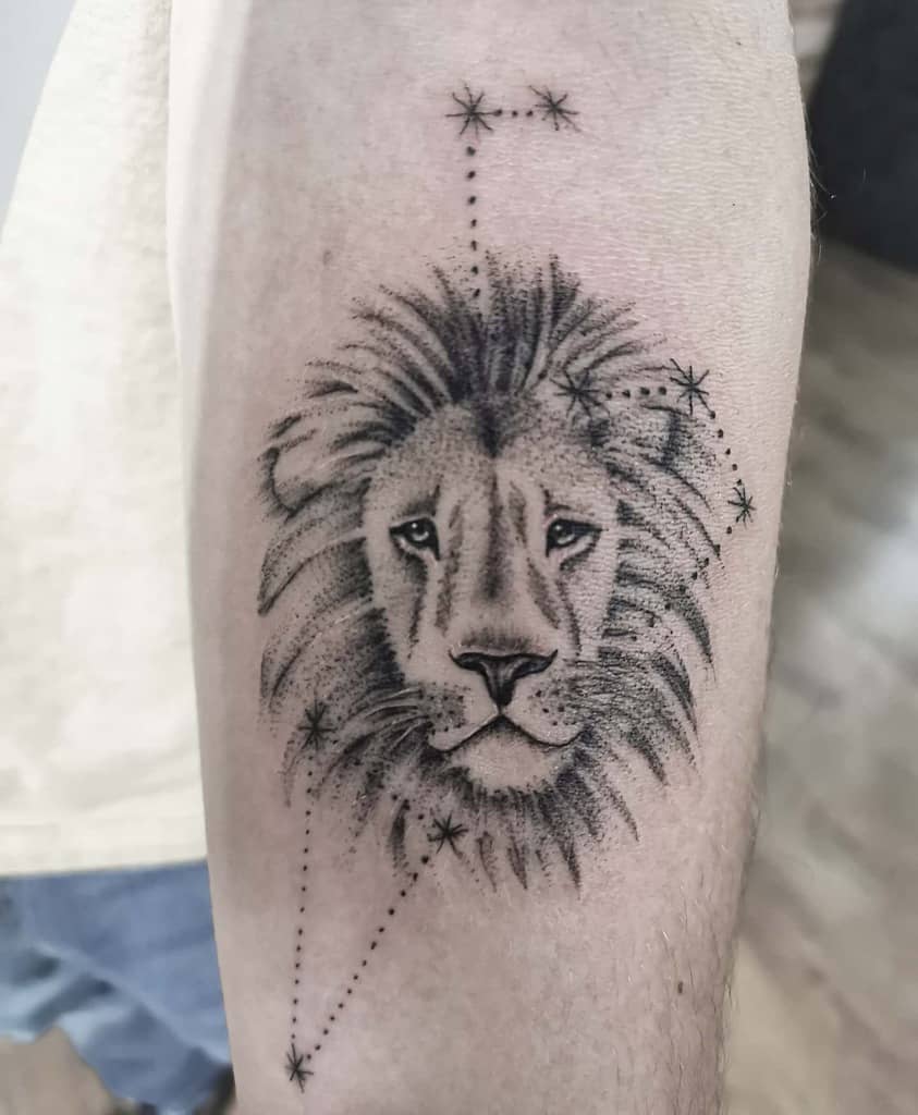 Small Black Lion Tattoos mackmander.ink