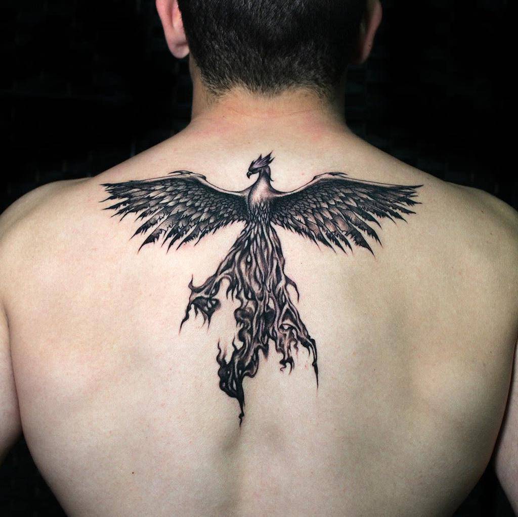 Small Black Phoenix Tattoos brilliantattoo