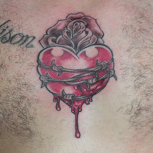 wild bleeding heart tattoo