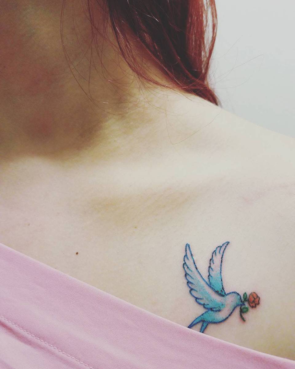 Small Bluebird Tattoo yaizamtv