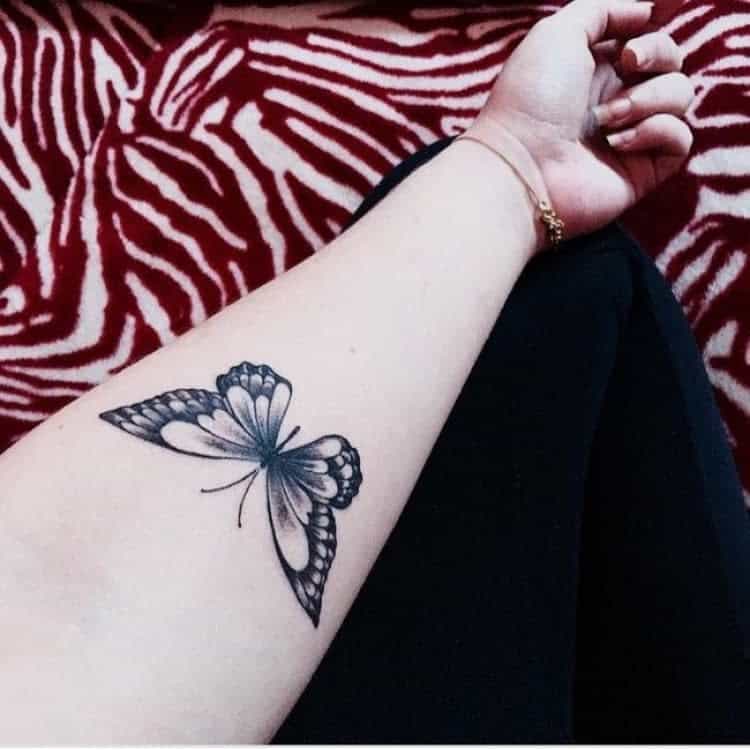 Small Butterfly Forearm Tattoos Simple Tattoo Ideas