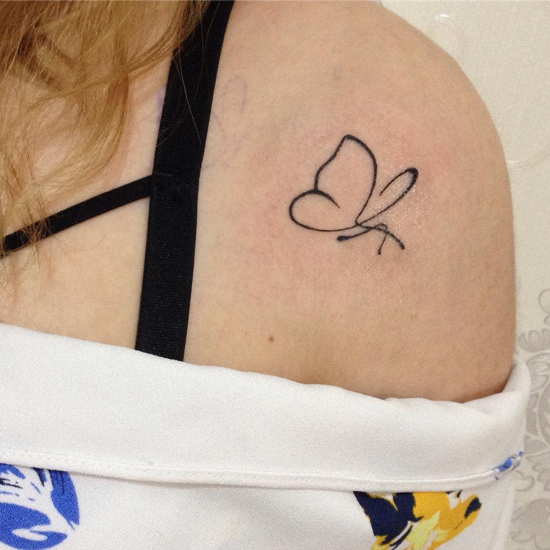 Small Butterfly Shoulder Tattoos Ltattooprl