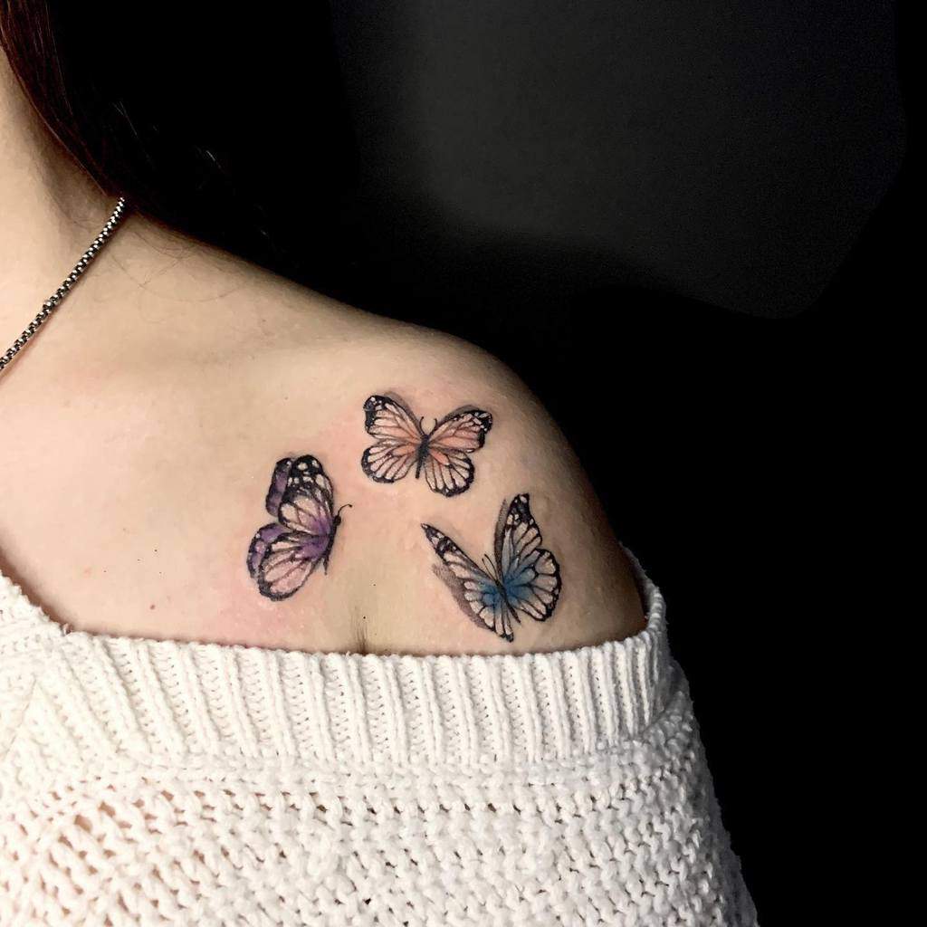 Small Butterfly Tattoo leofra.inkside