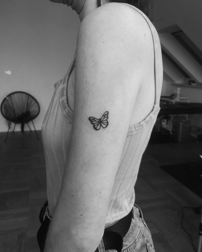 Small Butterfly Tattoo sietatuujeee