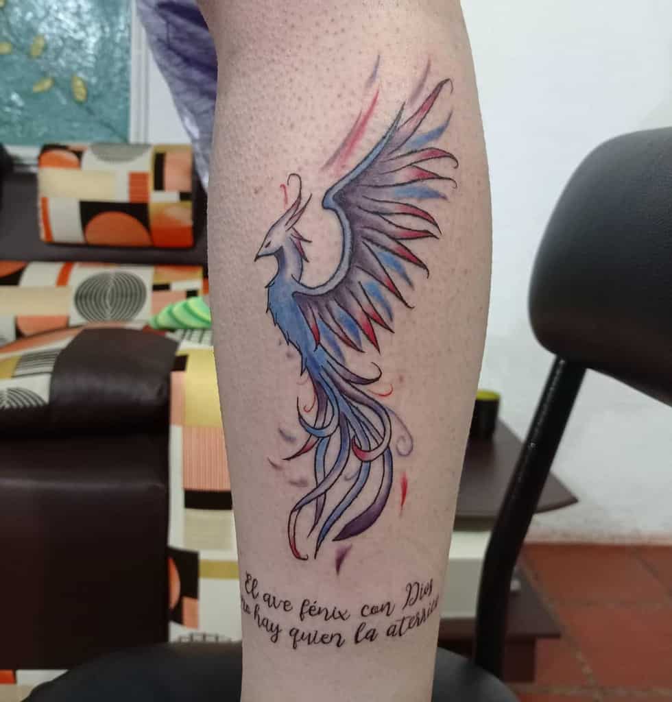 Small Colored Phoenix Tattoos jhan_pierr