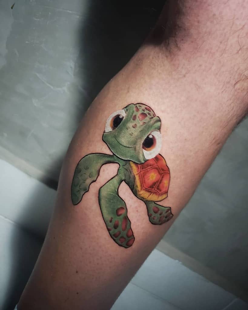 Small Colored Turtle Tattoos ffrazaotattoo