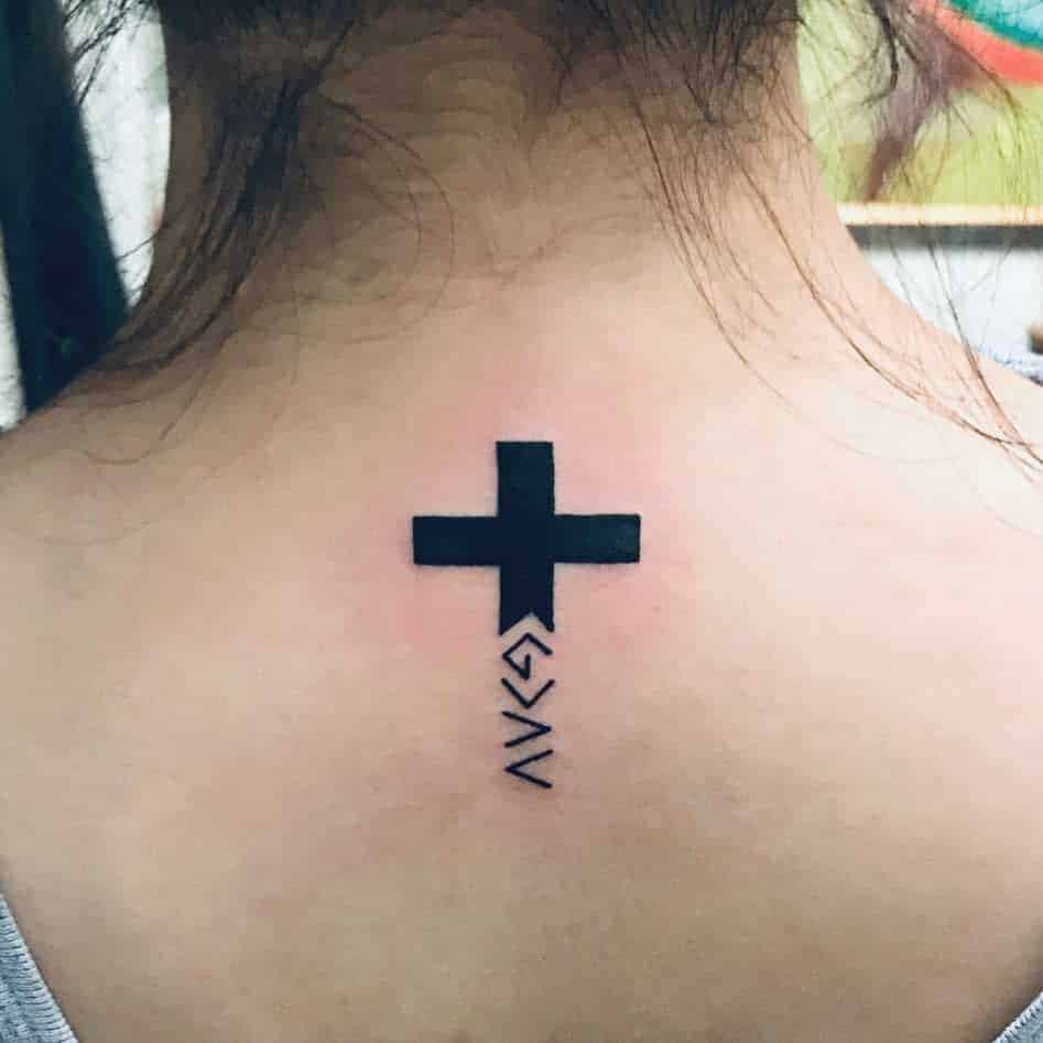 Small-Cross-Back-Tattoo-dubaitattooallday