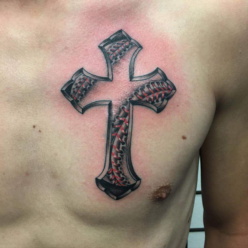 Small Cross Chest Tattoo Camgameltattoos