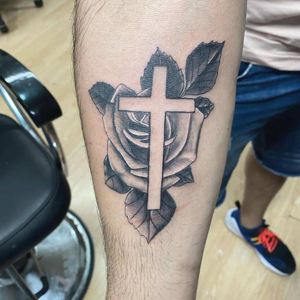 Small Cross Forearm Tattoo Jezs Tatts.