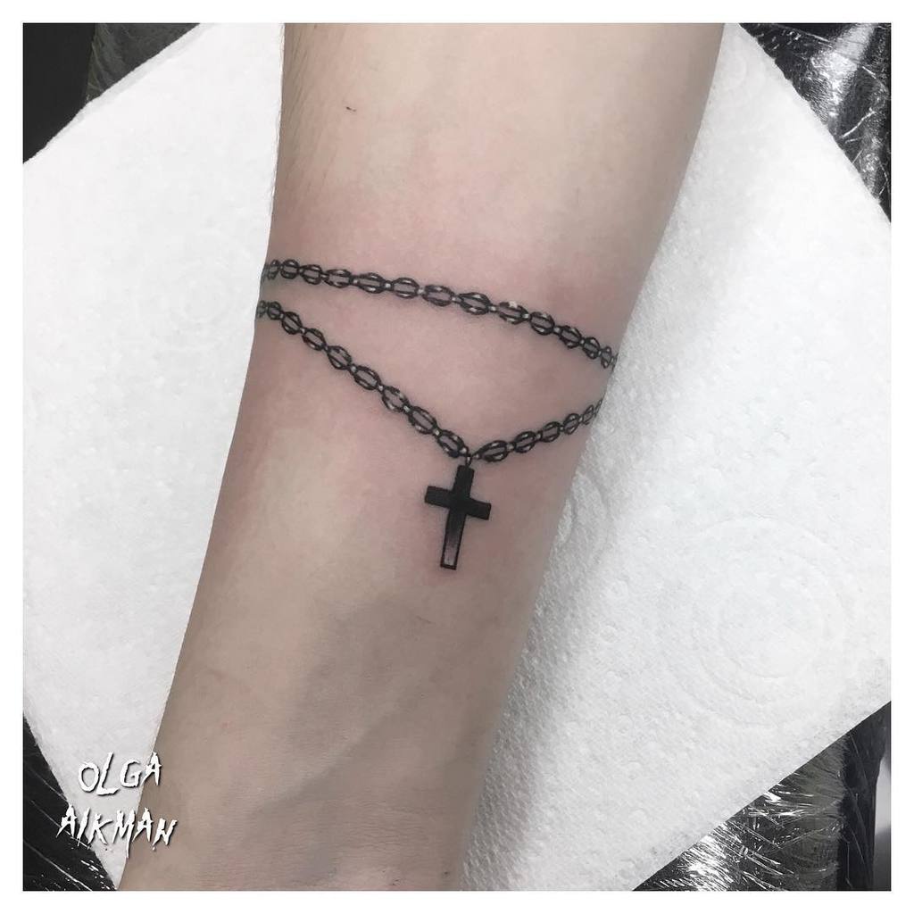 Small Cross Forearm Tattoo Olgaaikman