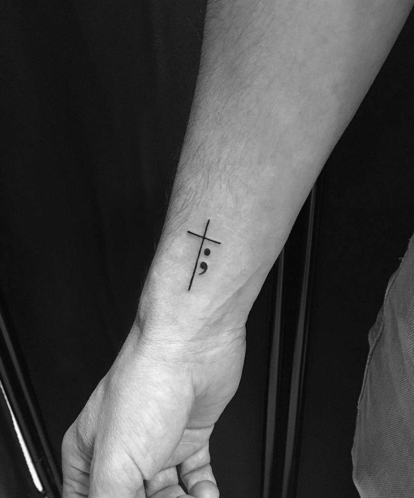 Small Cross Wrist Tattoo Gabikatattoo