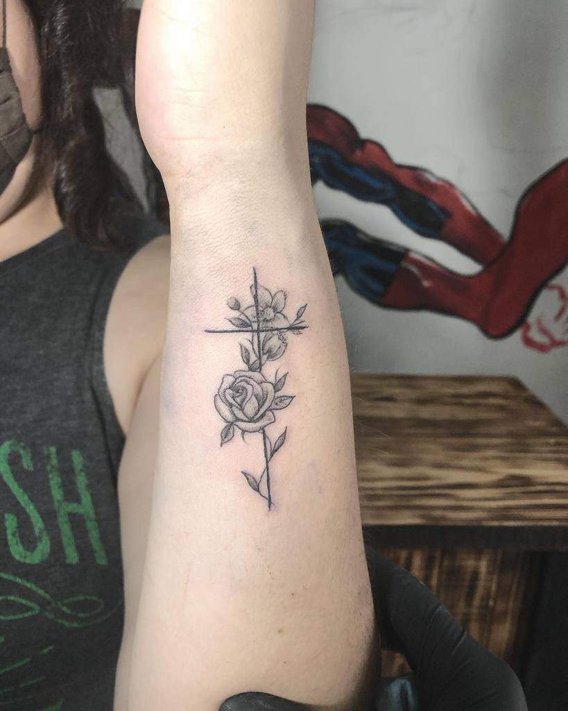 Small Cross Wrist Tattoo Ramone Vanwilder