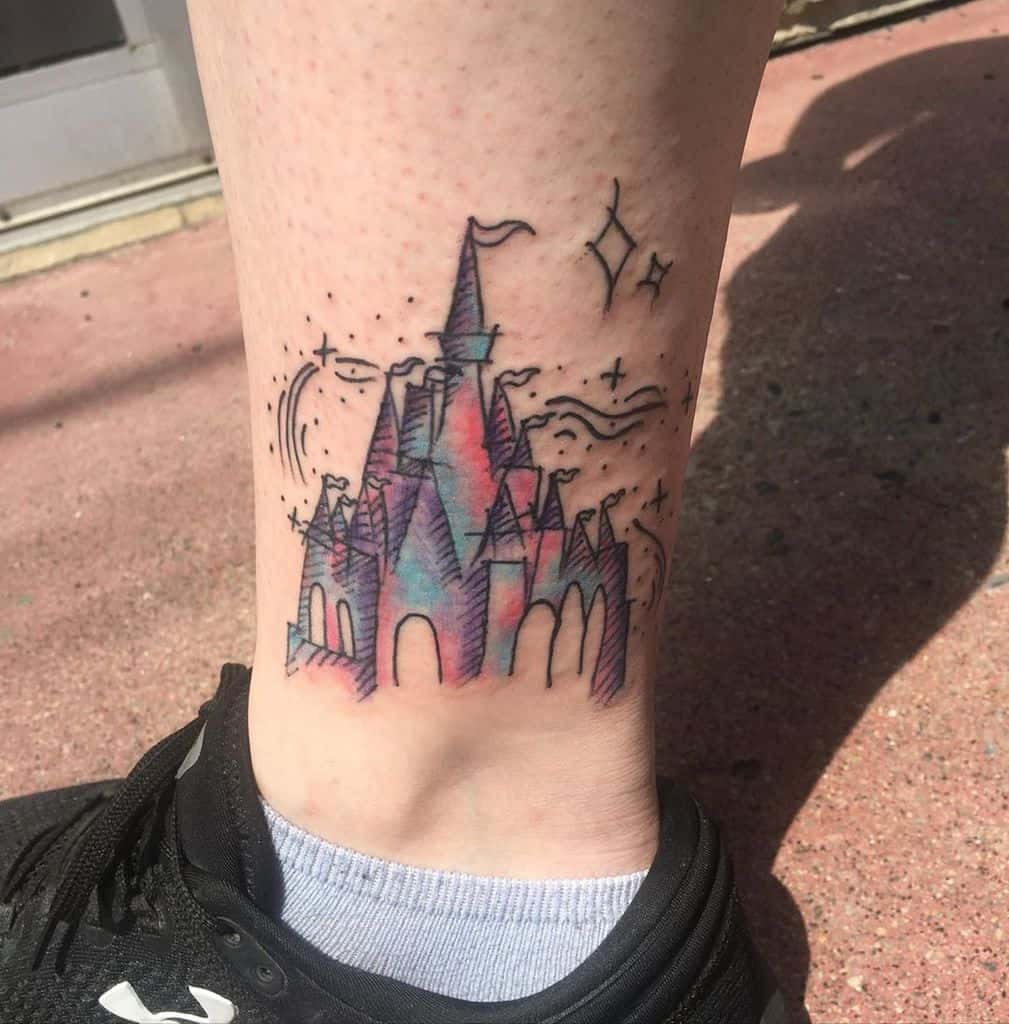 Small Disney Castle Tattoos alexanne.sortilege