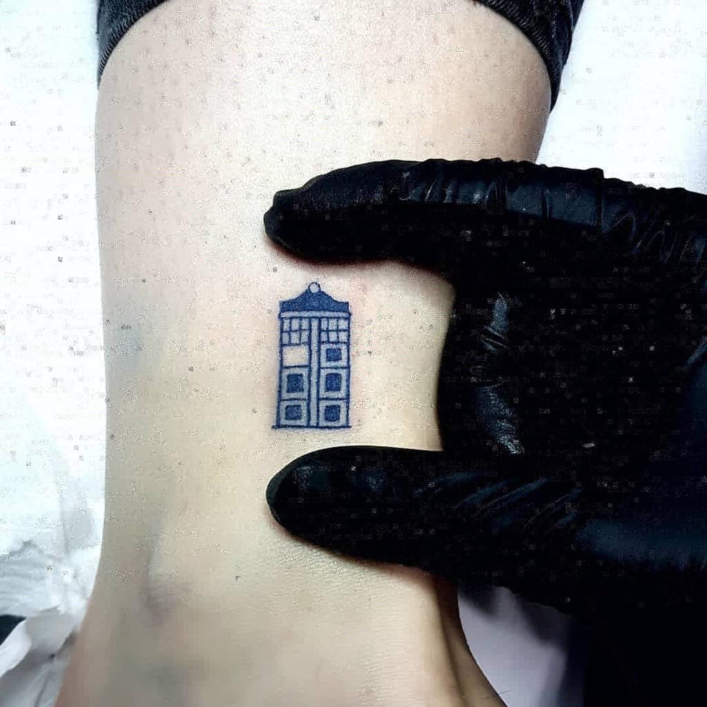 Small Doctor Who Tattoo Alba Burton